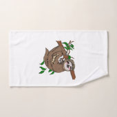 小さなナマケモノ バスタオルセット (ハンドタオル)