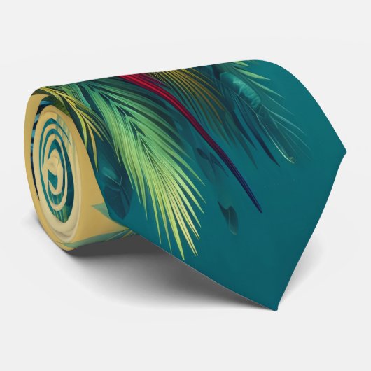 小さなニンジンが詰まった青々とした葉 ネクタイ (ロール)