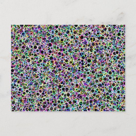 小さなネオン円はがき ポストカード (正面)