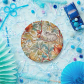 小さなネズミがに葉乗った ペーパープレート (パーティー)