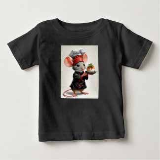 小さなネズミの愛らしい世界 ベビーTシャツ