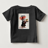 小さなネズミの愛らしい世界 ベビーTシャツ (裏面)