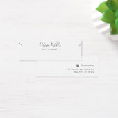 小さなネックレス署名スクリプトディスプレイカード (デスク)