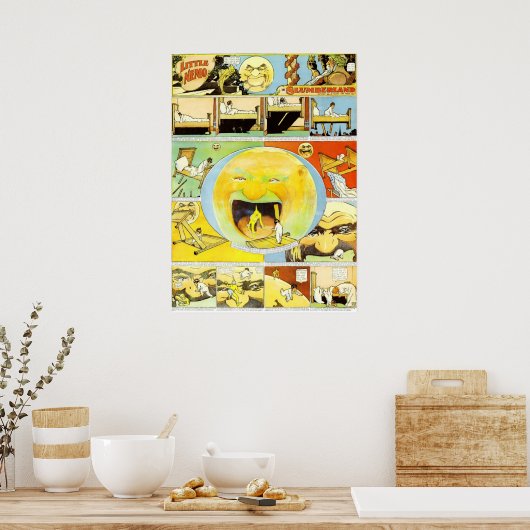 小さなネモと月 ポスター (キッチン)