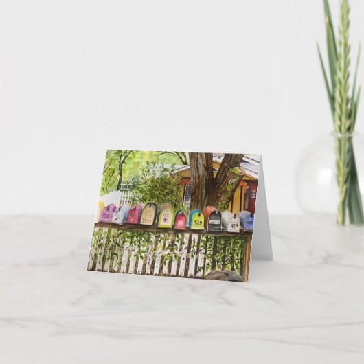 小さなノテカード – 空白の内部 サンキューカード (正面)