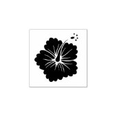 小さなハイビスカスフラワーブロッサムハワイ熱帯地方 ラバースタンプ (インプリント)