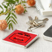 小さなハウスコミュニティ編集可能 キーホルダー (側面)