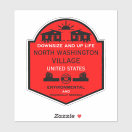 小さなハウスコミュニティ編集可能 シール