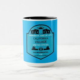 小さなハウスコミュニティ編集可能 マグカップ