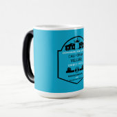 小さなハウスコミュニティ編集可能 モーフィングマグカップ (正面左)