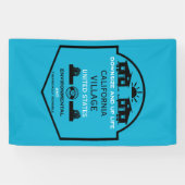 小さなハウスコミュニティ編集可能 横断幕 (横)