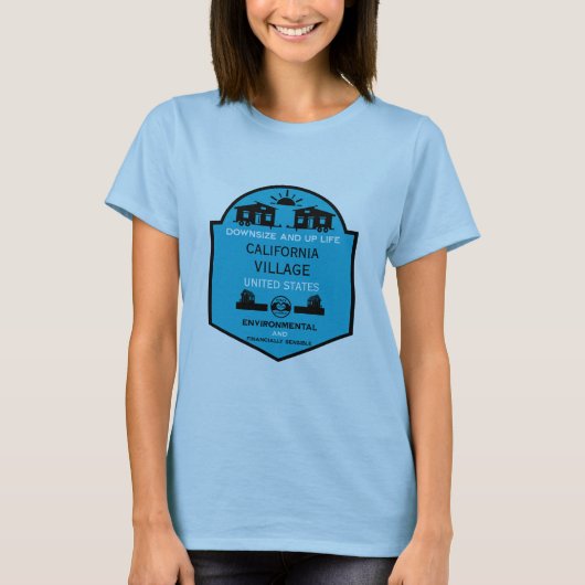 小さなハウスコミュニティ編集可能 Tシャツ (正面)