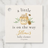 小さなハチちゃんがやってくる! ハニービー ベイビーシャワーフェルトタグ フェイバータグ (正面)