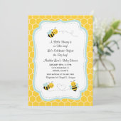 小さなハチのシャワー招待状 招待状 (スタンド正面)