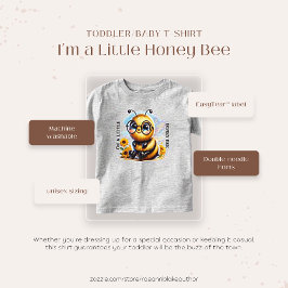 小さなハチの赤ちゃん/幼児用Tシャツ トドラーTシャツ