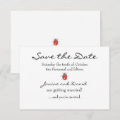 小さなハチドリ/コバルトハチドリ Save the Date カード (正面/裏面)