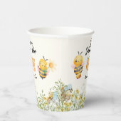 小さなハチミツが1歳に Bee One ワイルドフラワー 紙コップ (右)