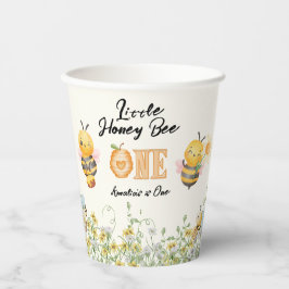 小さなハチミツが1歳に Bee One ワイルドフラワー 紙コップ