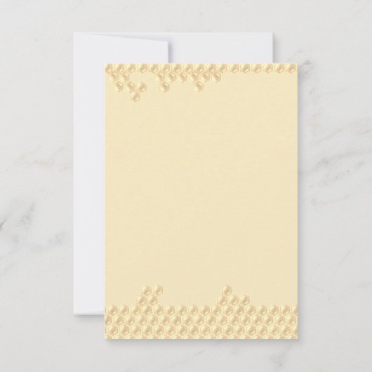 小さなハチミツビーベアーベイビーシャワー サンキューカード (裏面)