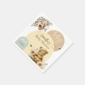 小さなハチミツビーベアーベイビーシャワー スタンダードカクテルナプキン (角)