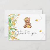 小さなハチミツベアベビーシャワーサンキューカード サンキューカード (正面)