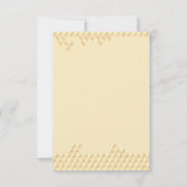 小さなハチミツベアーベビー感謝していシャワーここでミツバチ サンキューカード (裏面)