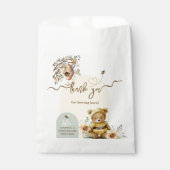 小さなハチミツベアーベビー感謝していシャワーここでミツバチ フェイバーバッグ (正面)