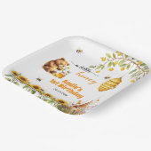 小さなハチミツ任意の年誕生日 ペーパープレート (傾斜あり)