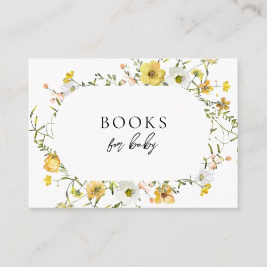 小さなハニービーの本ベビーの赤ちゃんシャワー エンクロージャーカード (正面)