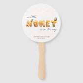 小さなハニービー赤ちゃんシャワーの装飾 ハンドファン (裏面)