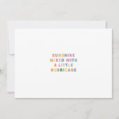 小さなハリケーンと混ざった太陽 |宗教 招待状 (正面)