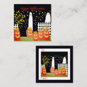小さなハロウィーン ノートカード (正面/裏面)
