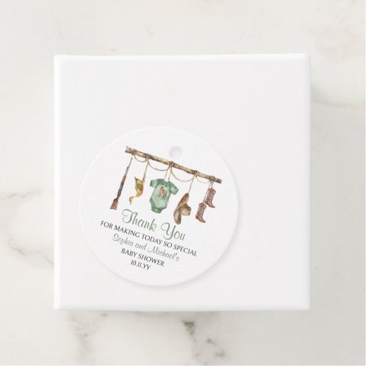 小さなハンターが赤ちゃんのシャワーを途中にある フェイバータグ (インサイチュ)