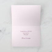 小さなハートとバニー – 透明パターン。 カード (内部)