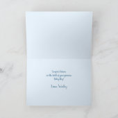 小さなハートとバニー – 透明パターン。 カード (内部)