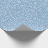 小さなハートとバニー – 透明パターン。 ラッピングペーパー (角)