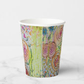 小さなハートと花紙カップ 紙コップ (右)