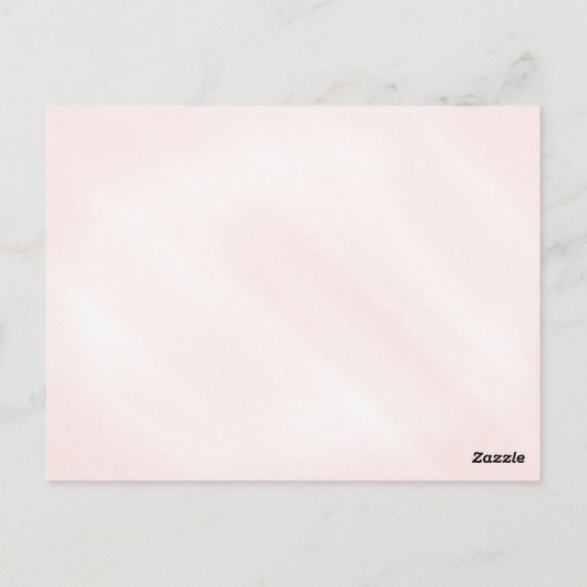 小さなハートの2月誕生日パーティー 女の子 ポストカード (裏面)