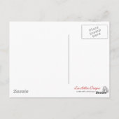 小さなハートピンク赤の愛 ポストカード (裏面)