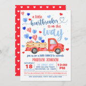 小さなハートブレイカーが進行中の招待状 招待状 (正面/裏面)