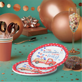 小さなハートブレーカーの赤ちゃんシャワープレート ペーパープレート