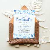 小さなハートブレーカーブルーバレンタインデーシャワー 招待状