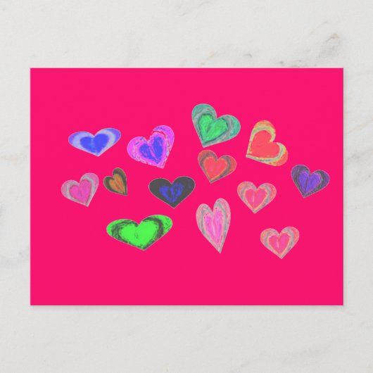 小さなハート ポストカード (正面)