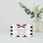 小さなハーレクイン ウェディング同封カード エンクロージャーカード (スタンド正面)