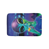 小さなバスマットエイリアンが私をあなたのパーティーへ バスマット (正面)