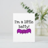 小さなバティなハロウィーンTシャツとギフト ポストカード (スタンド正面)