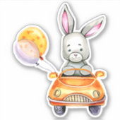 小さなバニーかわいい動物のシール シール (正面)