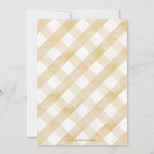 小さなバニーが彼の方法ベビーシャワー招待状 招待状 (裏面)