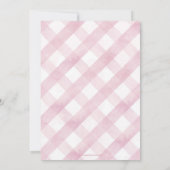 小さなバニーが彼女の方法ベビーシャワー招待状 招待状 (裏面)