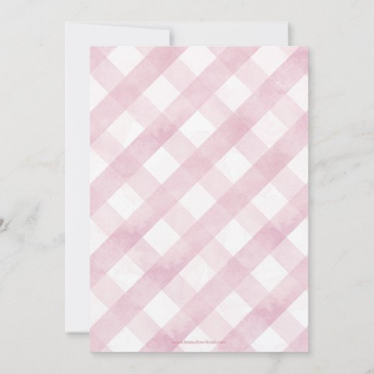 小さなバニーが彼女の方法ベビーシャワー招待状 招待状 (裏面)